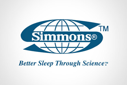 Logo Simmons blu point